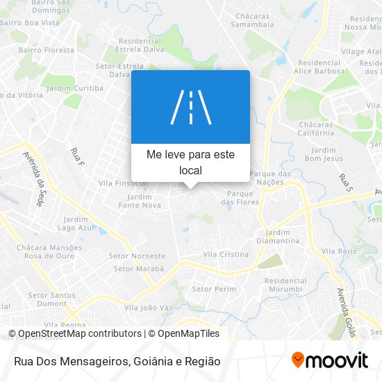 Rua Dos Mensageiros mapa