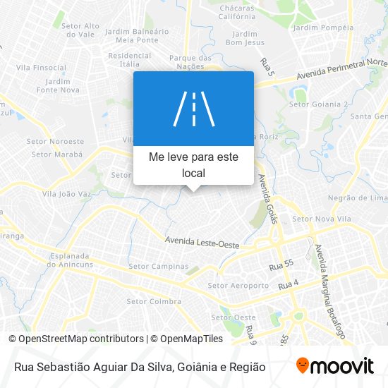 Rua Sebastião Aguiar Da Silva mapa