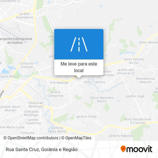 Rua Santa Cruz mapa