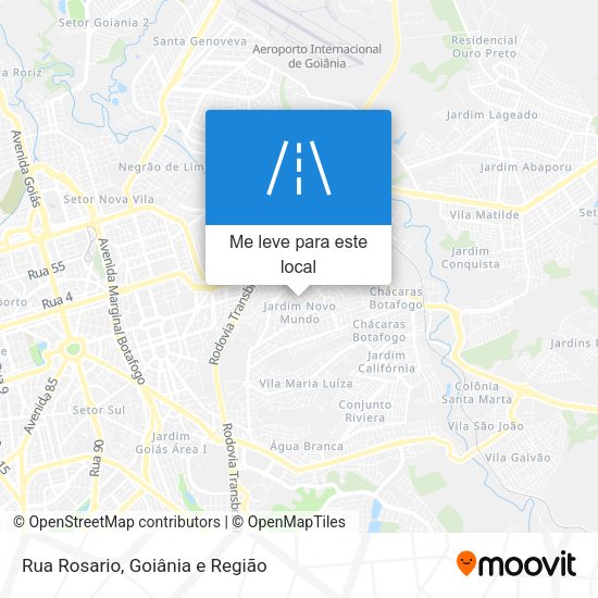 Rua Rosario mapa