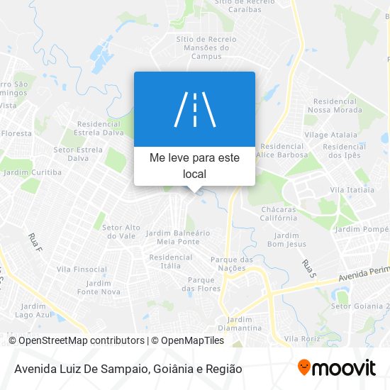 Avenida Luiz De Sampaio mapa