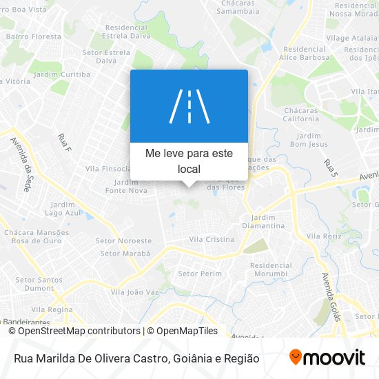 Rua Marilda De Olivera Castro mapa