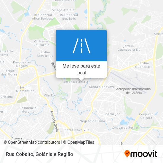Rua Cobalto mapa
