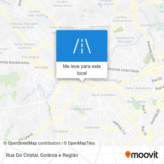 Rua Do Cristal mapa