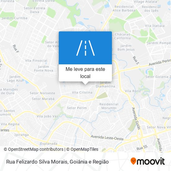 Rua Felizardo Silva Morais mapa