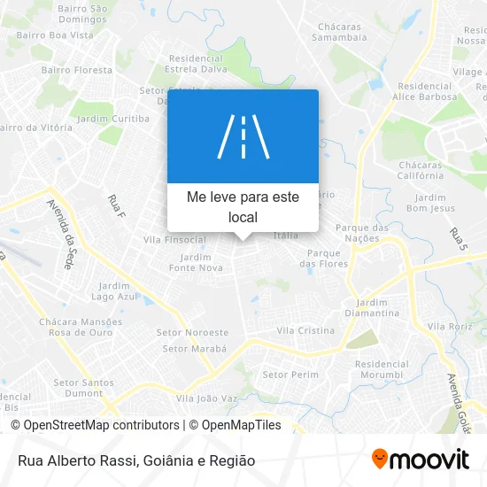 Rua Alberto Rassi mapa