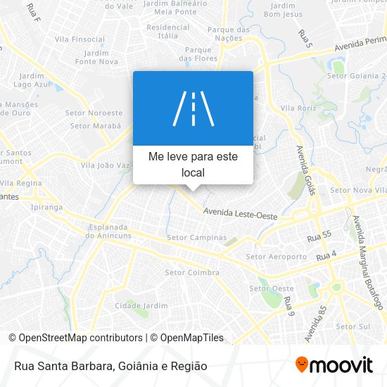 Rua Santa Barbara mapa