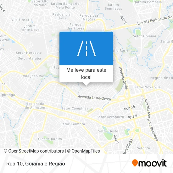 Rua 10 mapa