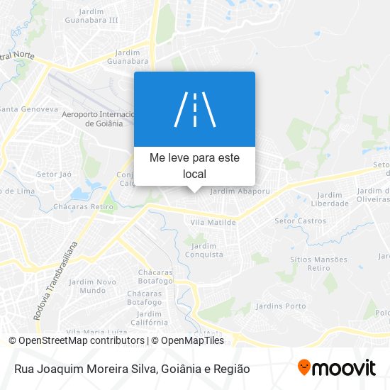 Rua Joaquim Moreira Silva mapa