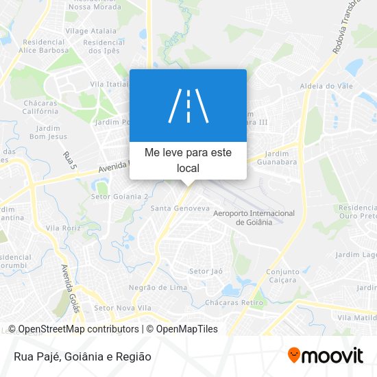 Rua Pajé mapa