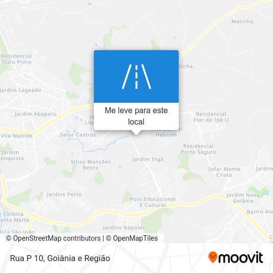 Rua P 10 mapa