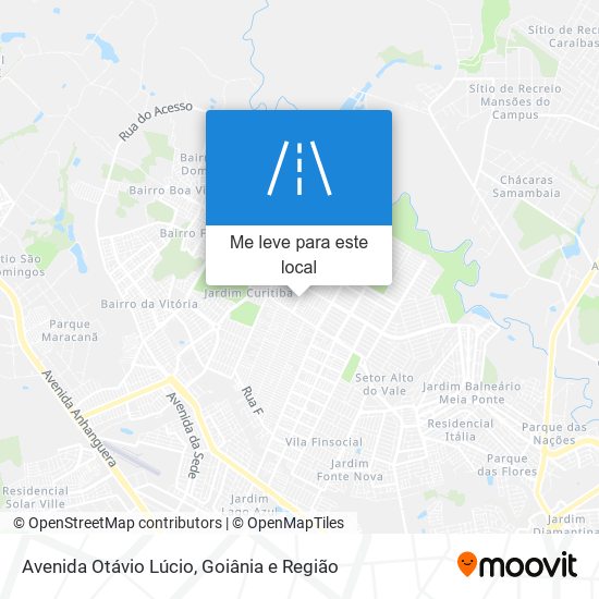 Avenida Otávio Lúcio mapa