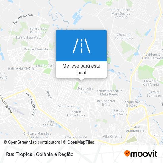Rua Tropical mapa