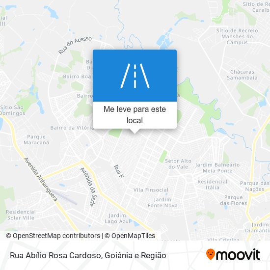 Rua Abílio Rosa Cardoso mapa