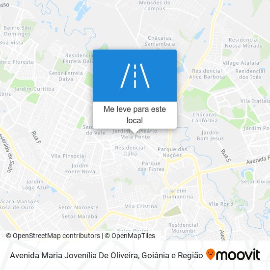 Avenida Maria Jovenília De Oliveira mapa