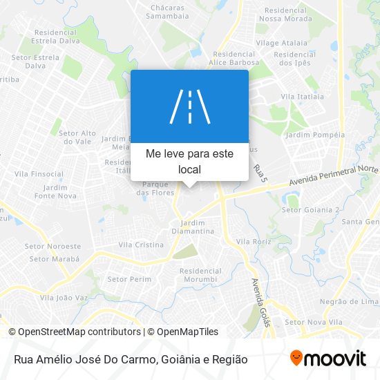 Rua Amélio José Do Carmo mapa