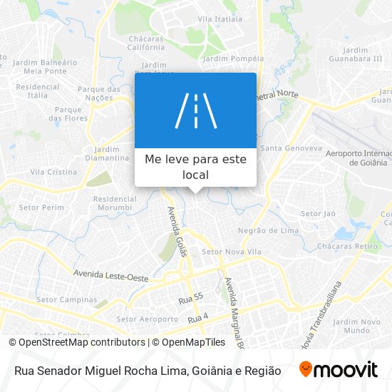 Rua Senador Miguel Rocha Lima mapa