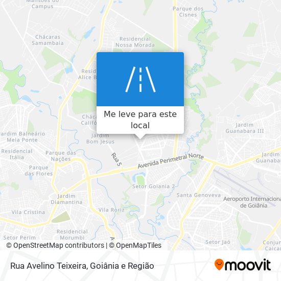 Rua Avelino Teixeira mapa