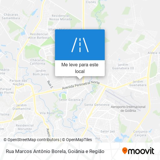 Rua Marcos Antônio Borela mapa