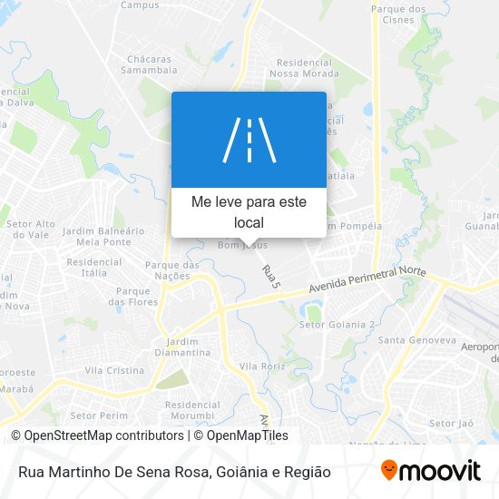 Rua Martinho De Sena Rosa mapa