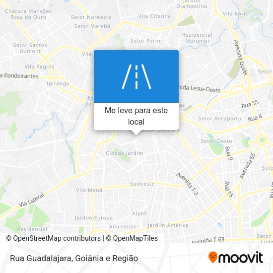 Rua Guadalajara mapa
