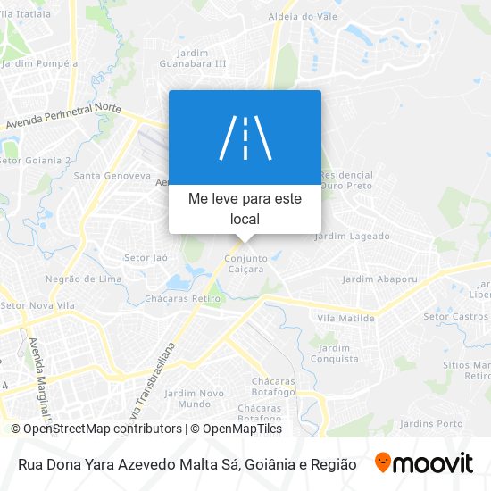 Rua Dona Yara Azevedo Malta Sá mapa