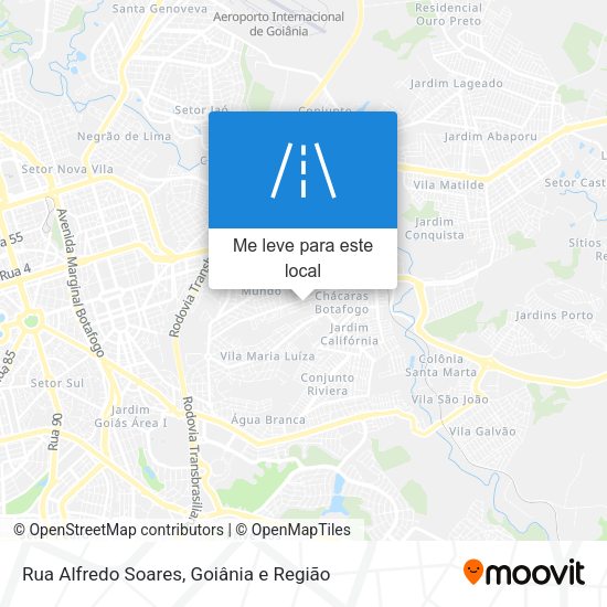 Rua Alfredo Soares mapa