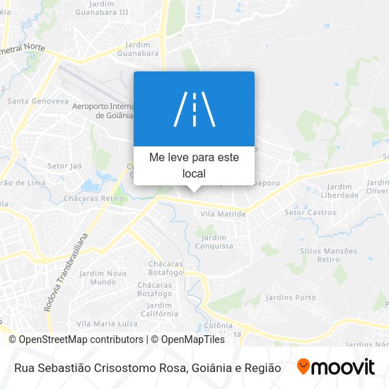 Rua Sebastião Crisostomo Rosa mapa