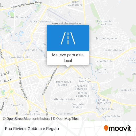 Rua Riviera mapa
