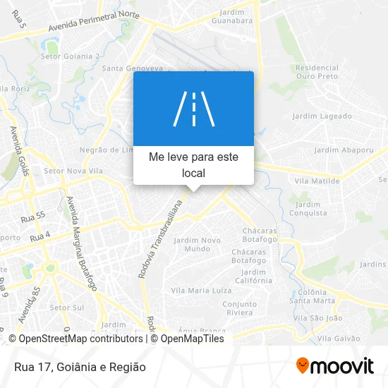 Rua 17 mapa