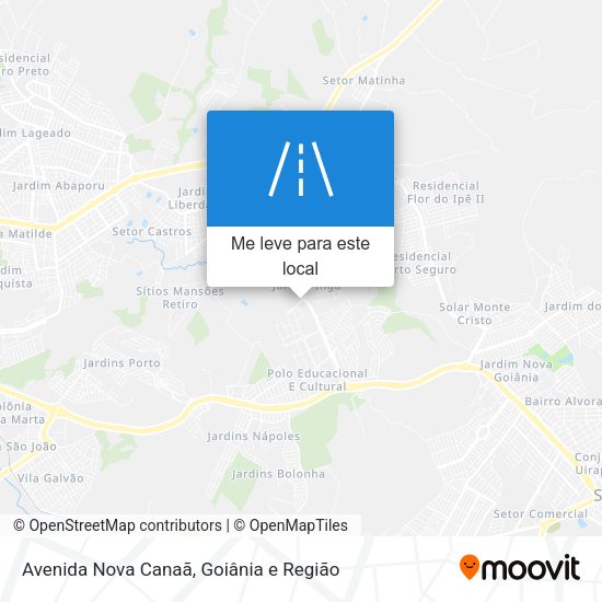 Avenida Nova Canaã mapa