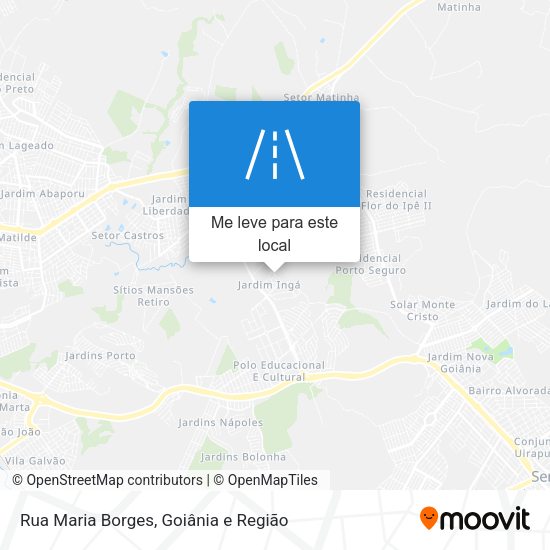 Rua Maria Borges mapa