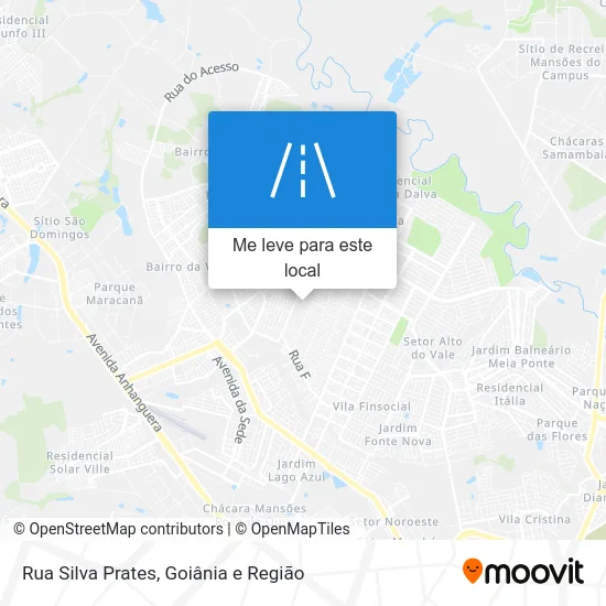 Rua Silva Prates mapa