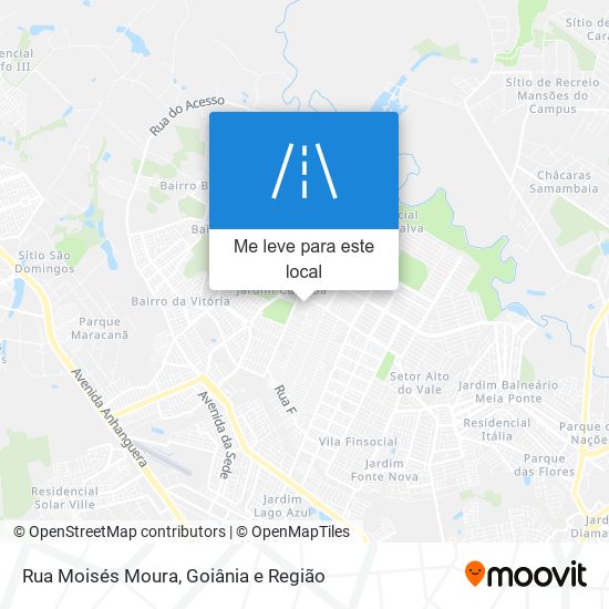 Rua Moisés Moura mapa