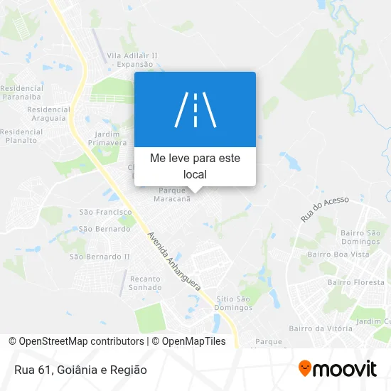 Rua 61 mapa