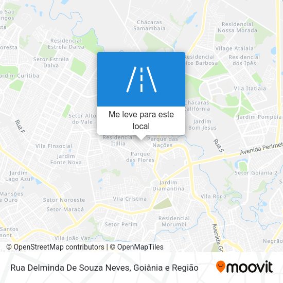 Rua Delminda De Souza Neves mapa