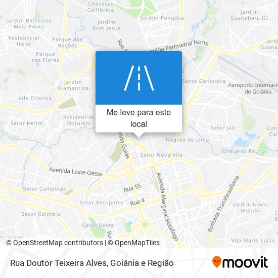 Rua Doutor Teixeira Alves mapa