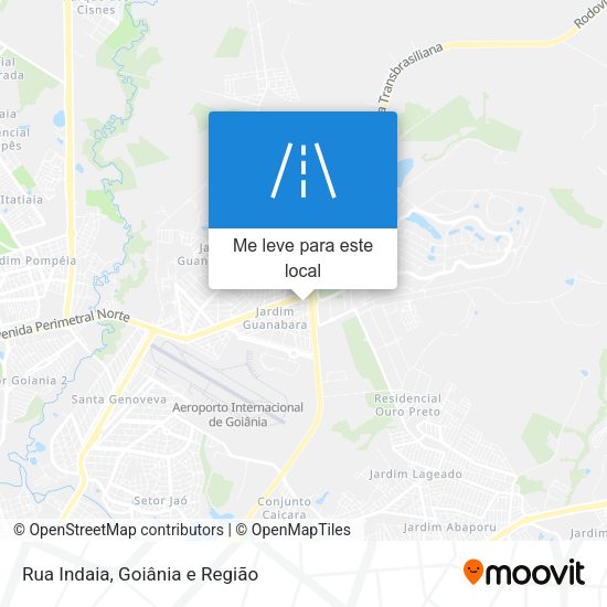 Rua Indaia mapa