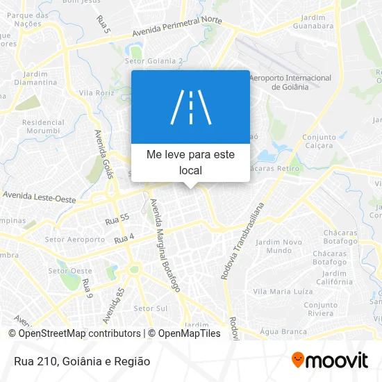 Rua 210 mapa