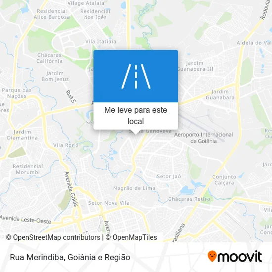 Rua Merindiba mapa