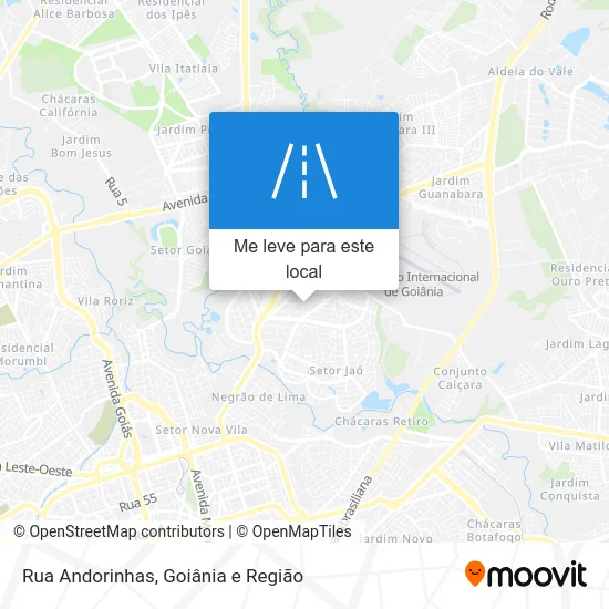Rua Andorinhas mapa