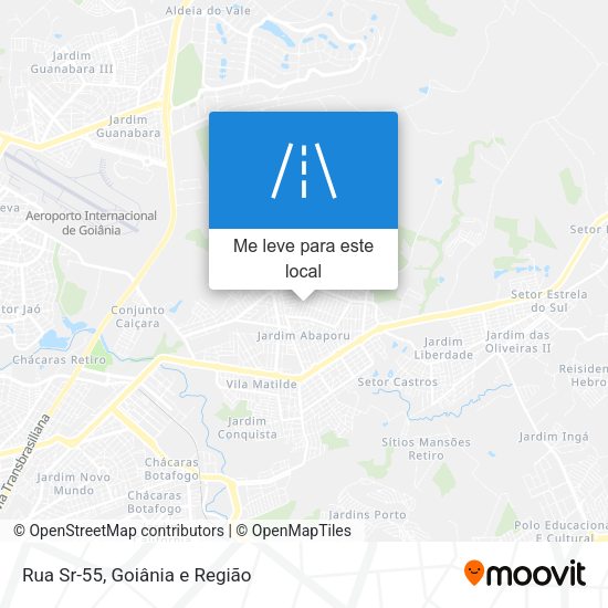 Rua Sr-55 mapa