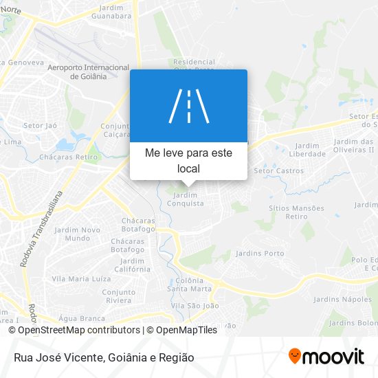 Rua José Vicente mapa