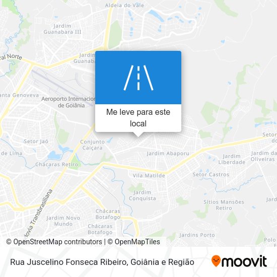 Rua Juscelino Fonseca Ribeiro mapa