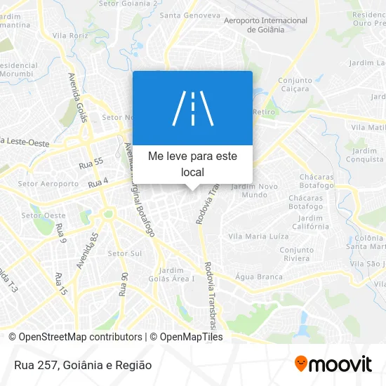 Rua 257 mapa