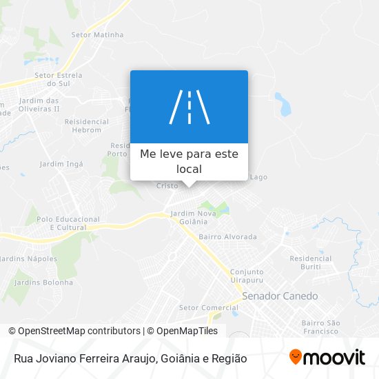 Rua Joviano Ferreira Araujo mapa