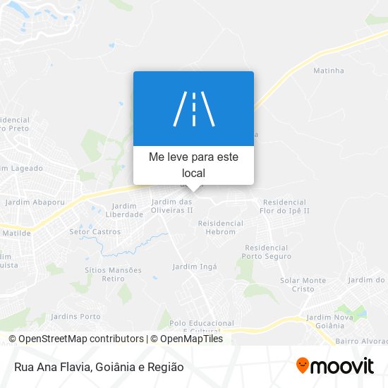 Rua Ana Flavia mapa