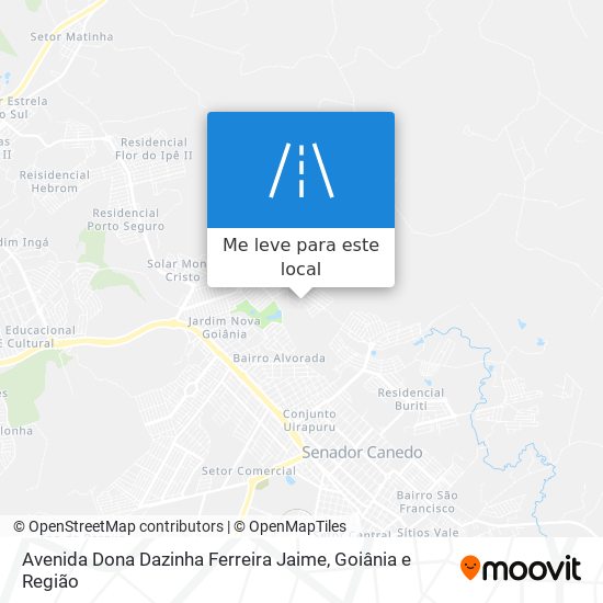 Avenida Dona Dazinha Ferreira Jaime mapa