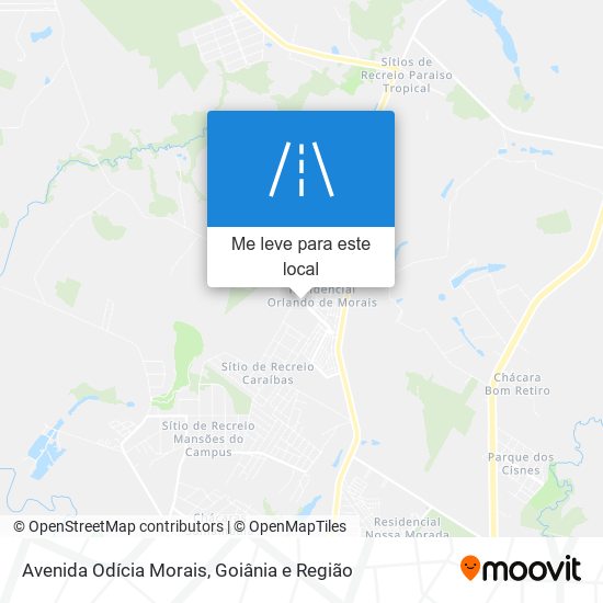 Avenida Odícia Morais mapa