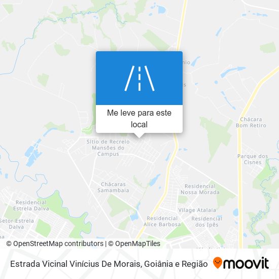 Estrada Vicinal Vinícius De Morais mapa